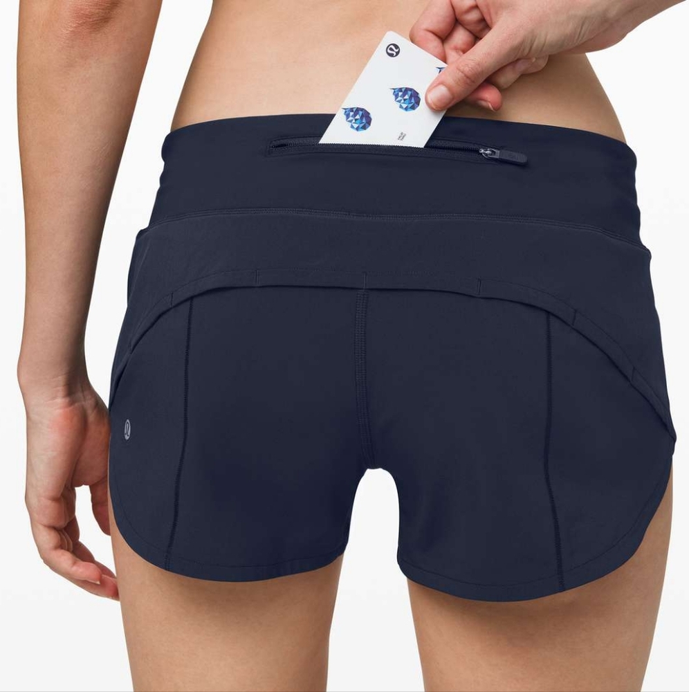 Lululemon Speed Up Short 2.5" Size 2 True Navy